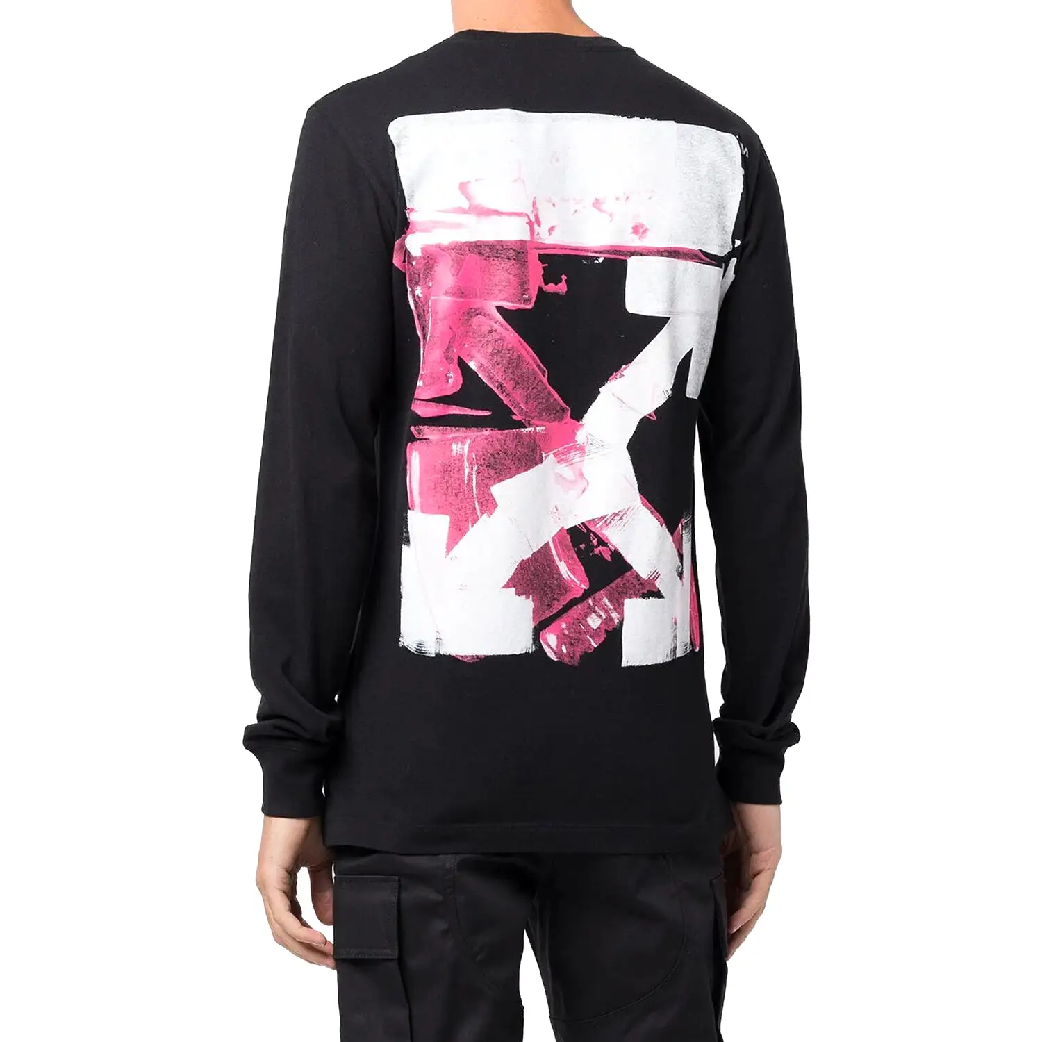 Off-White Acrylic Arrow L/S T-Shirt Black