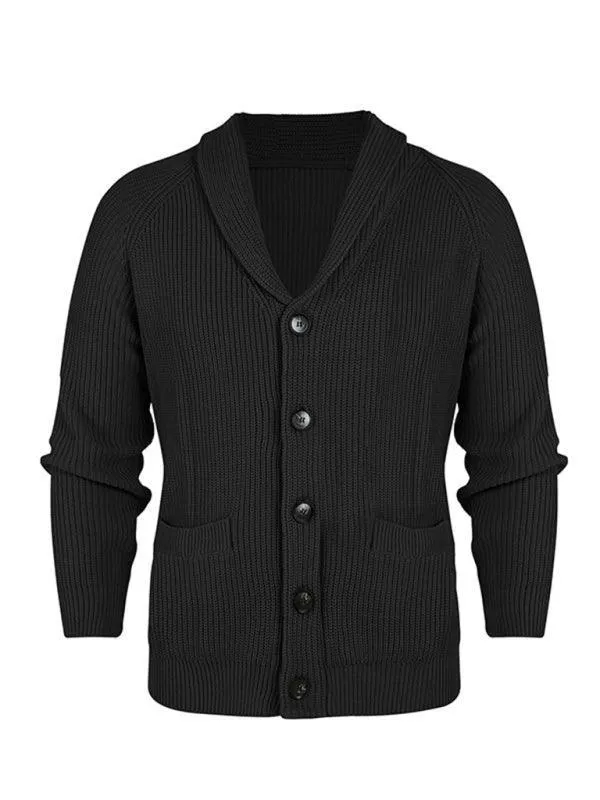 Oversize Knitted Men Cardigan Sweater