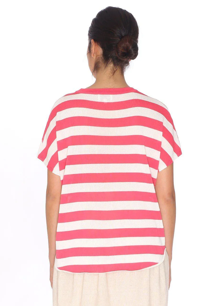 Pepaloves Stripe Sweater in Pink