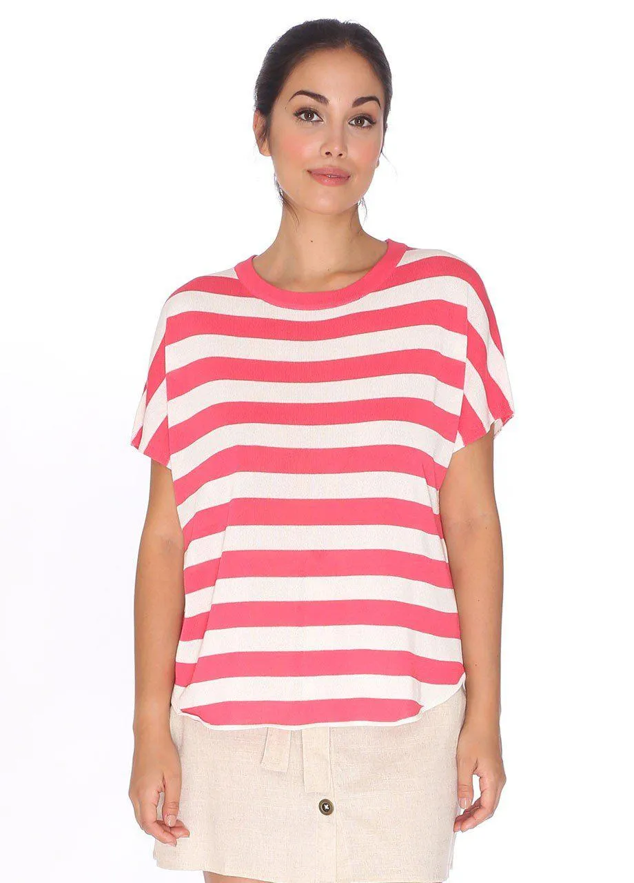 Pepaloves Stripe Sweater in Pink