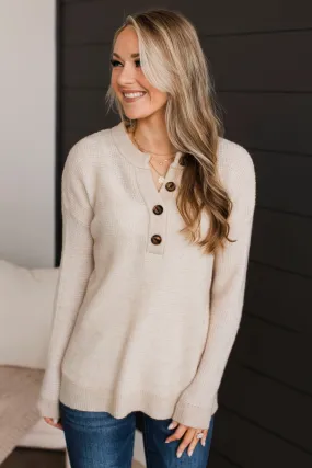 Perfectly Matched Knit Sweater- Oatmeal