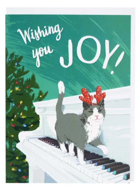 Piano Playing Cat Boxed Card