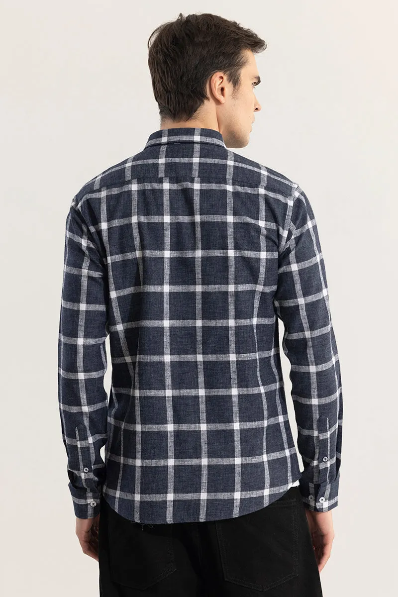 Plazagrid Navy Checks Shirt