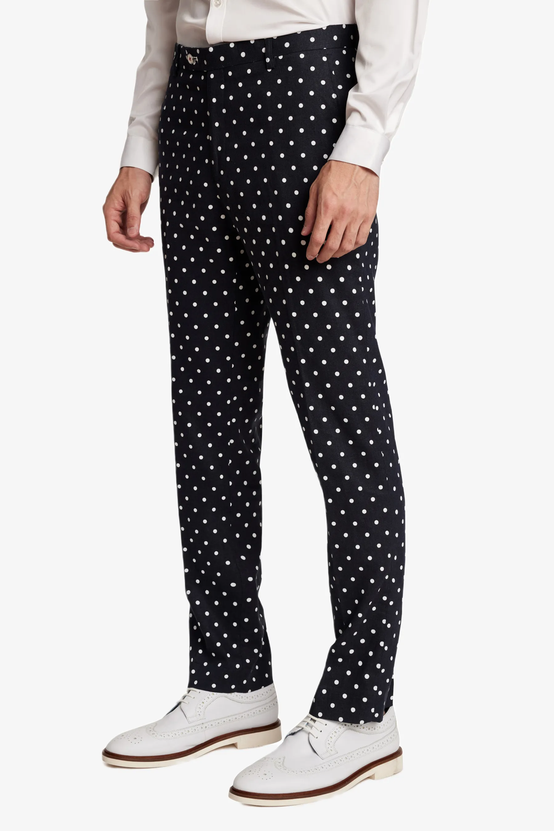 Polka Dots Slim Downing Pants