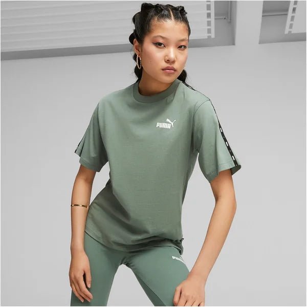 PUMA WOMEN'S ESS TAPE GREEN TEE