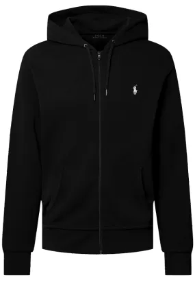 Ralph Lauren Double Knit Zip Hoodie Black