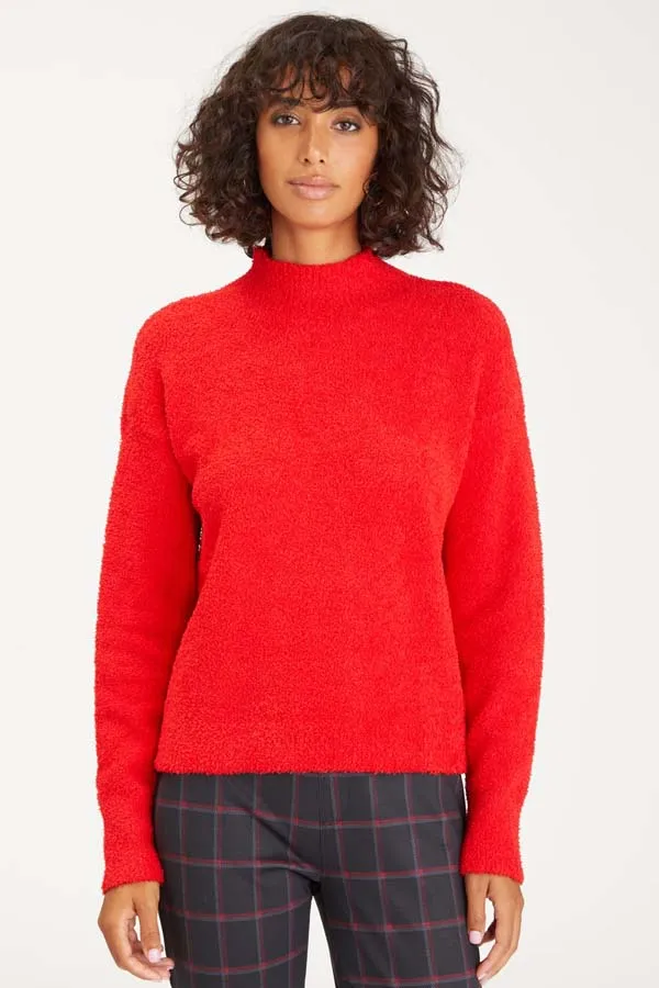 Sanctuary Plush Mock Neck Sweater