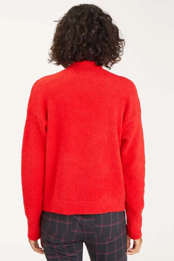 Sanctuary Plush Mock Neck Sweater