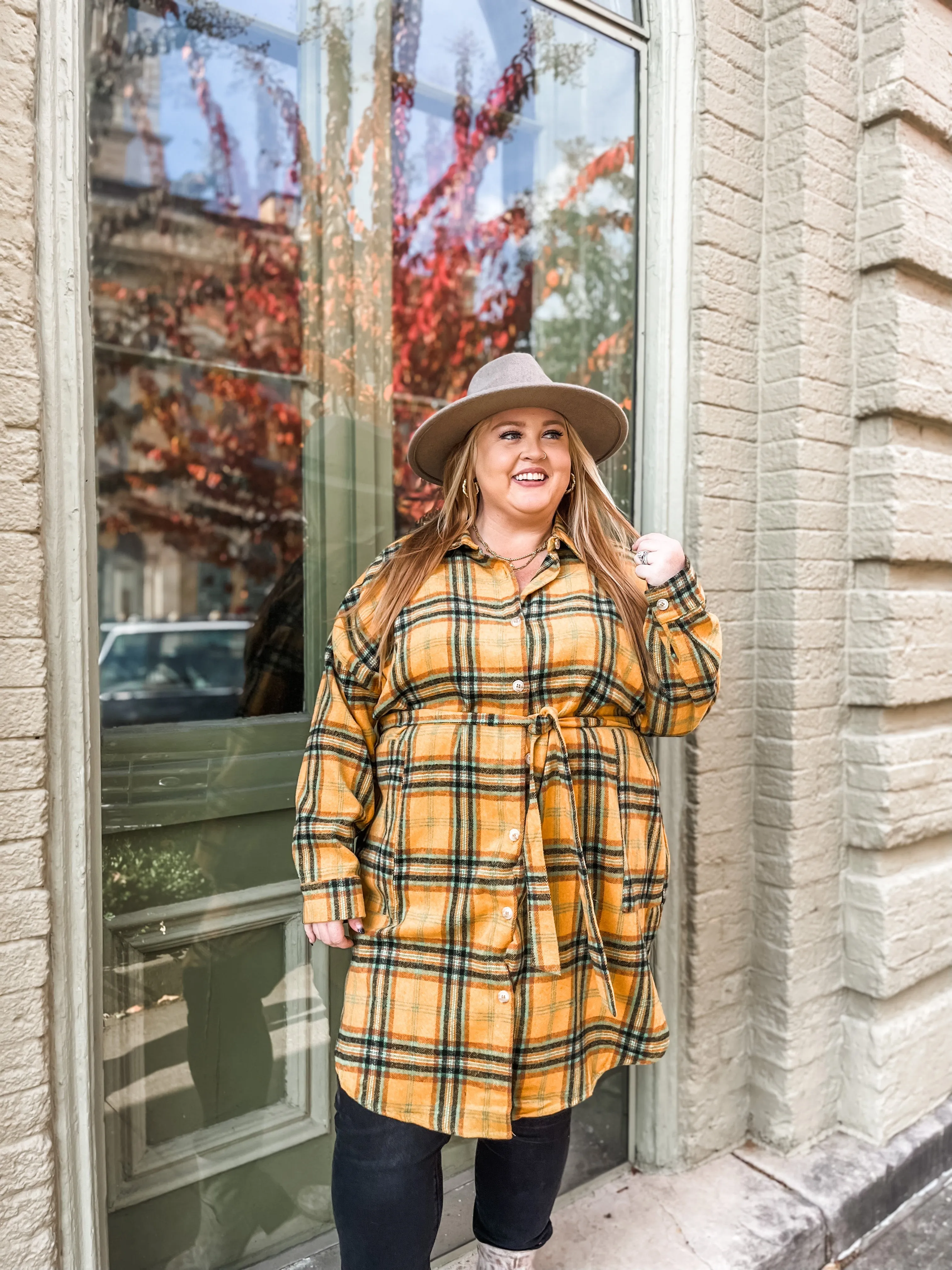 School Girl Flannel Jacket PLUS