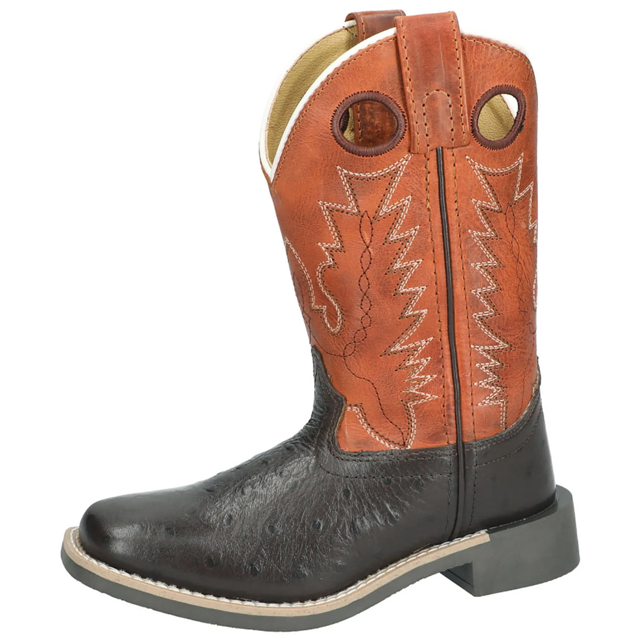 Smoky Mountain Kid's Colt Brown & Orange Square Toe