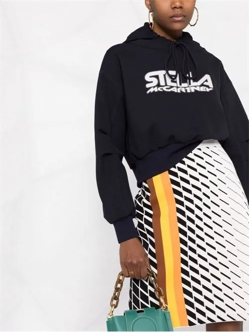 Stella McCartney  |Scuba Logo Print Hoodie