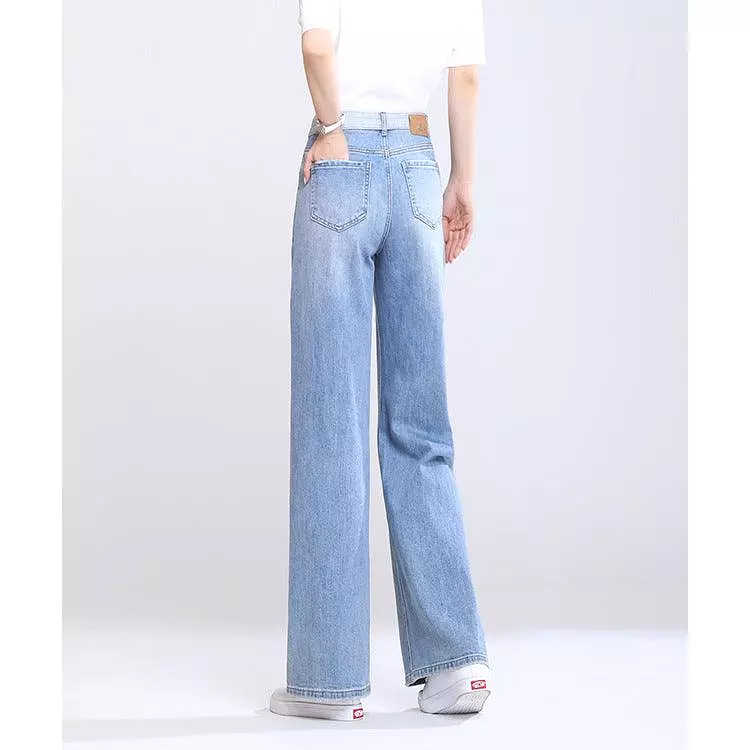 Super Wide Leg Jeans Loose High Waist