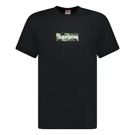 SUPREME CAMO BOX LOGO T-SHIRT BLACK