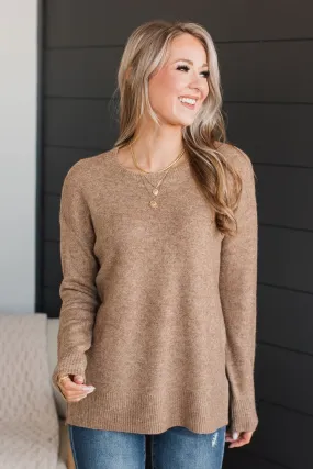 Sweet Harmony Knit Sweater- Mocha