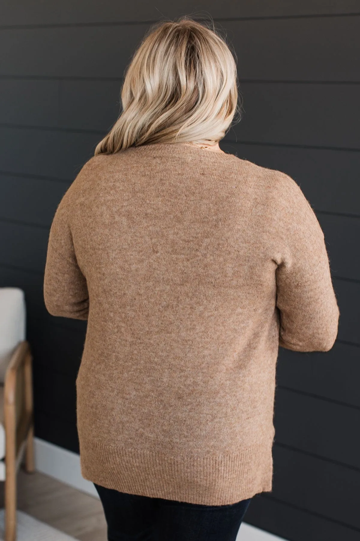 Sweet Harmony Knit Sweater- Mocha