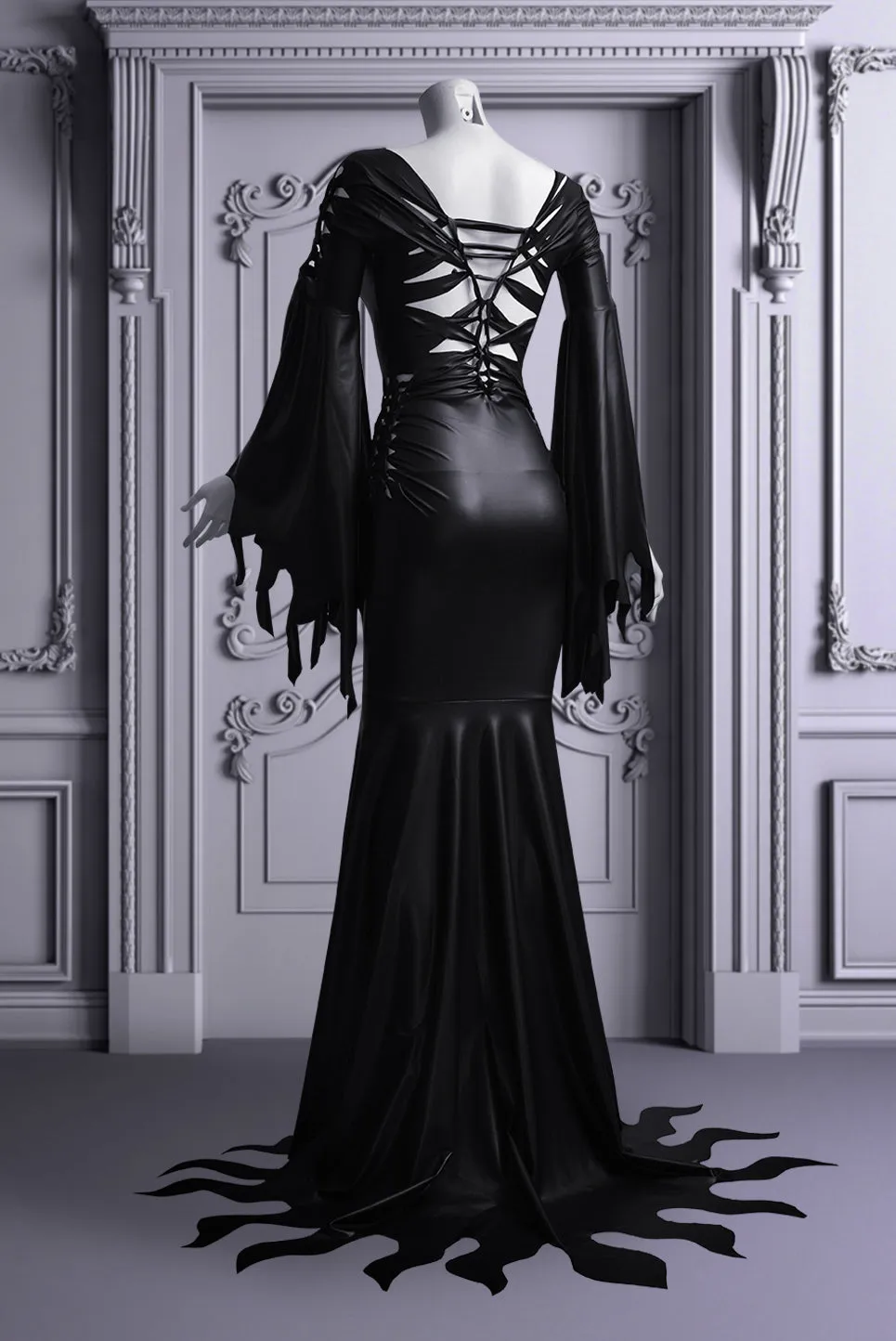 The Latex Morticia Gown