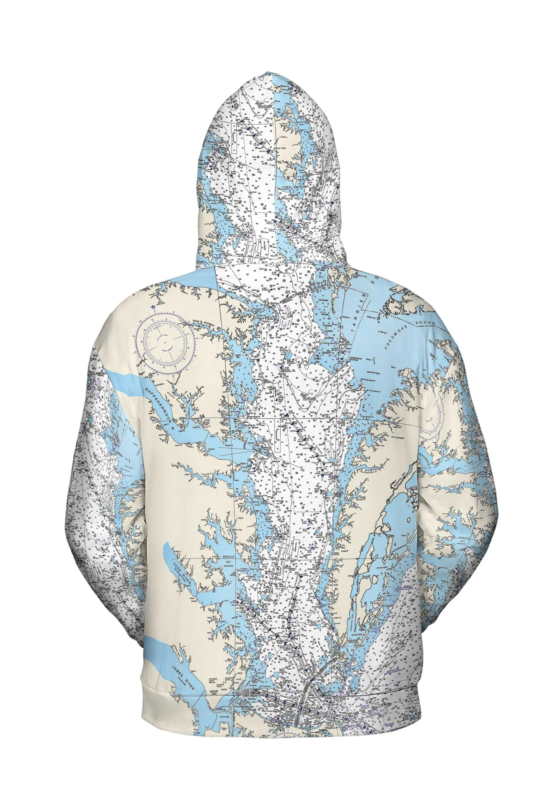 The Lower Chesapeake Bay Lightweight Hoodie Sweatshirt