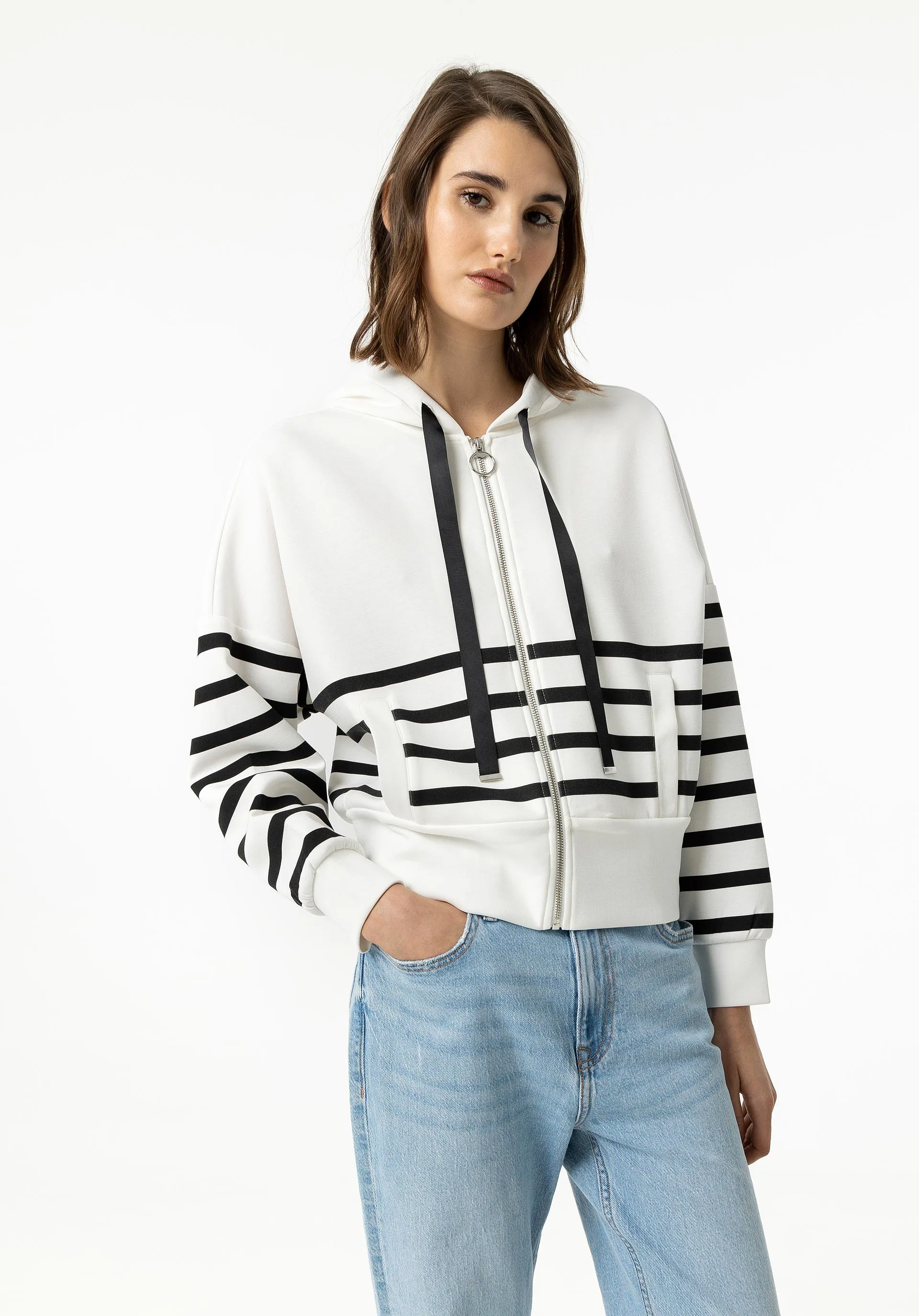 TIFFOSI BEAVER  STRIPED ZIP UP 10053881001