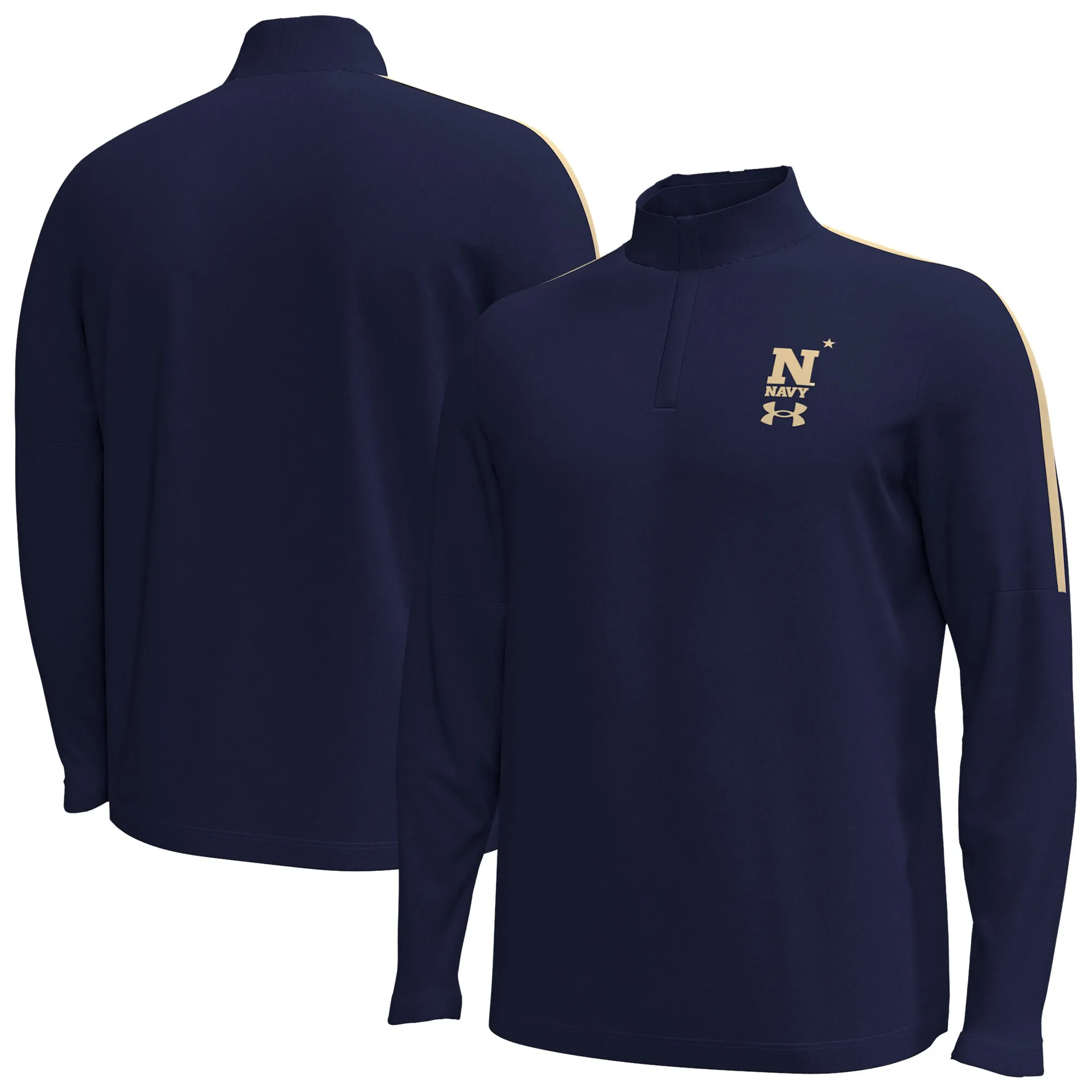 Under Armour Navy Midshipmen Navy Playoff  Performance Quarter-Zip Jacket