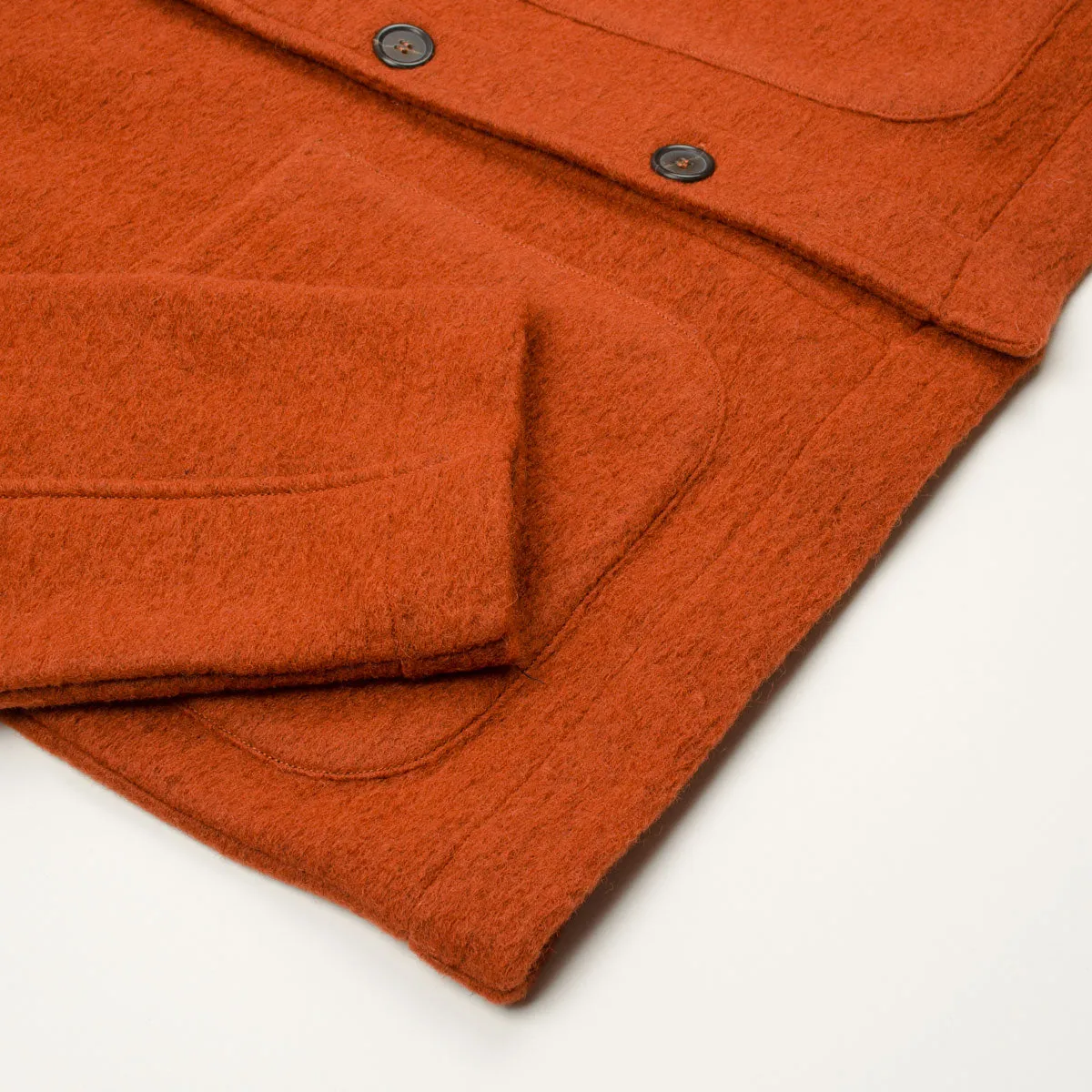 Universal Works - Field Jacket Wool Fleece - Orange