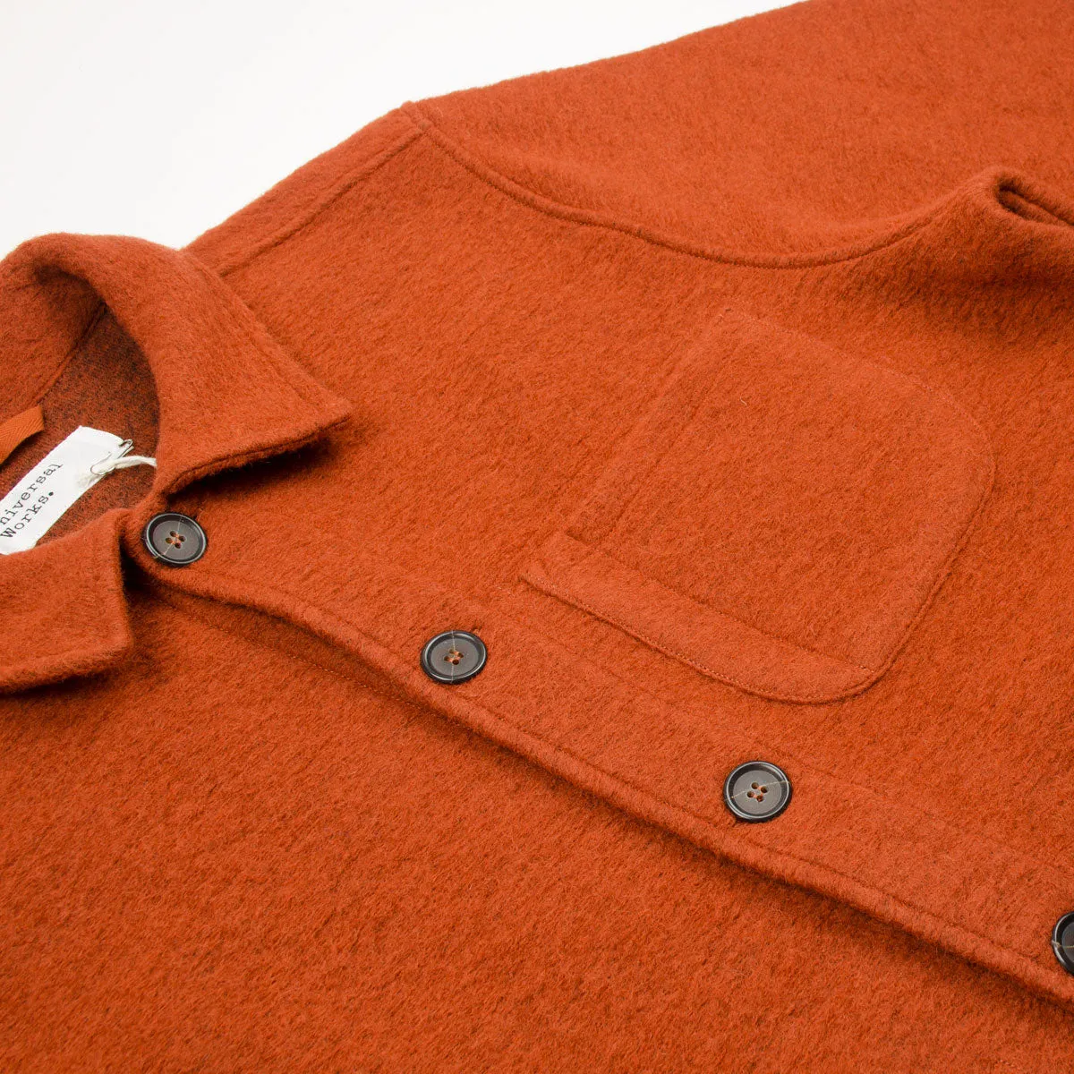 Universal Works - Field Jacket Wool Fleece - Orange