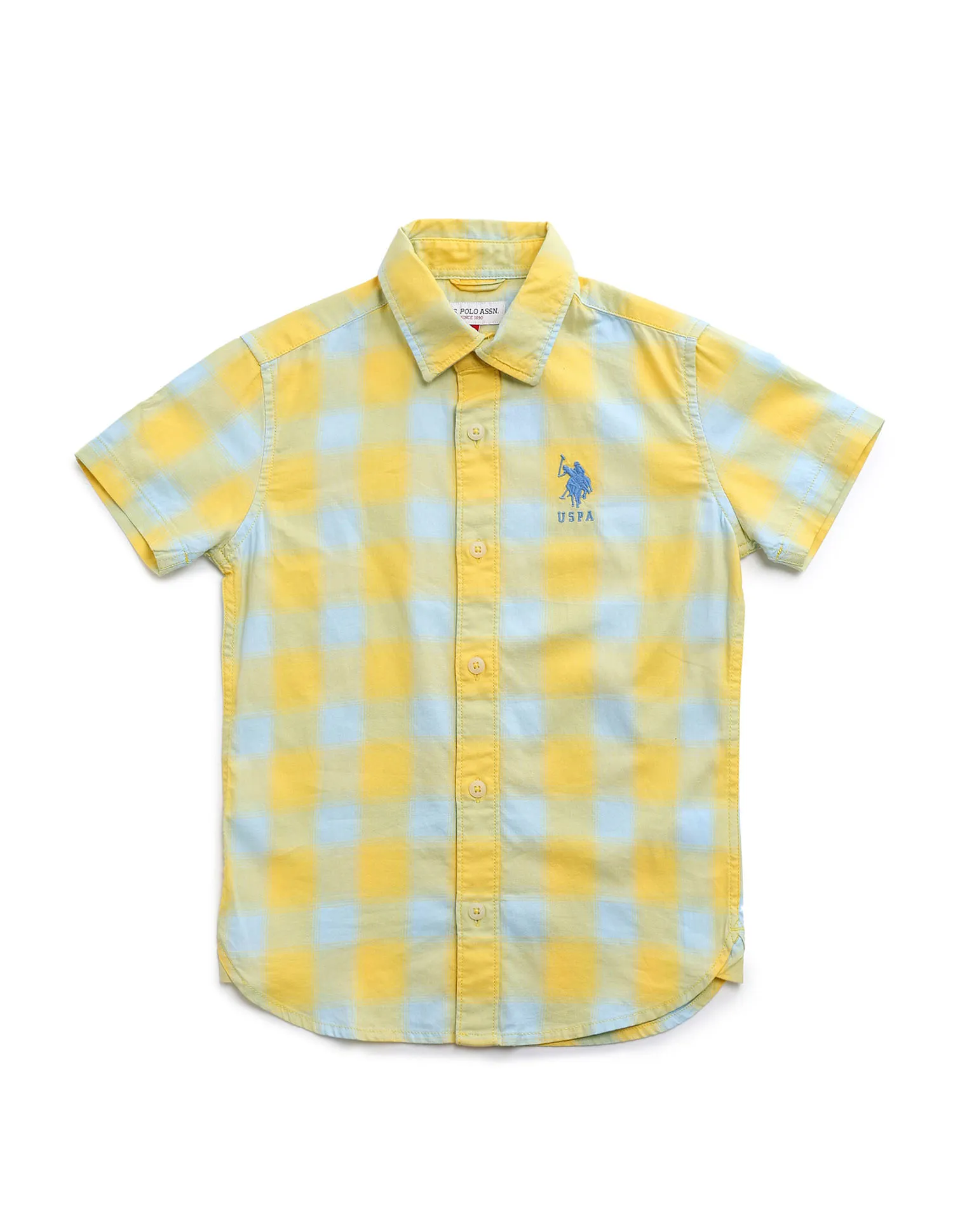 U.S. Polo Assn. Kids Boys Regular Fit Buffalo Checks Shirt