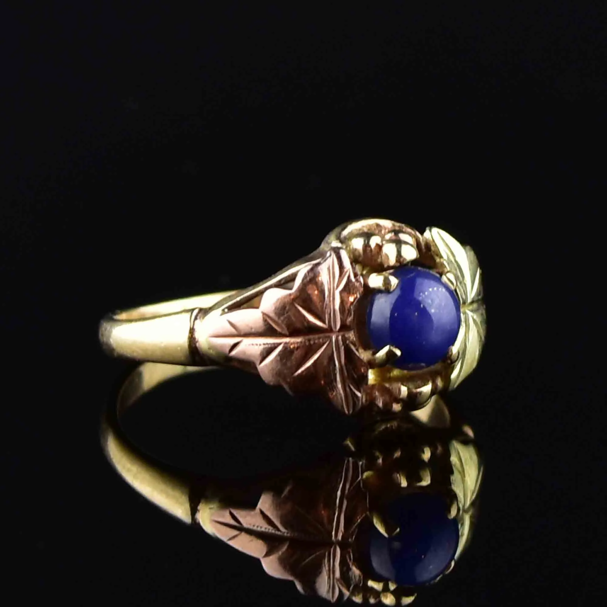 Vintage 10K Gold Lindy Star Sapphire Ring