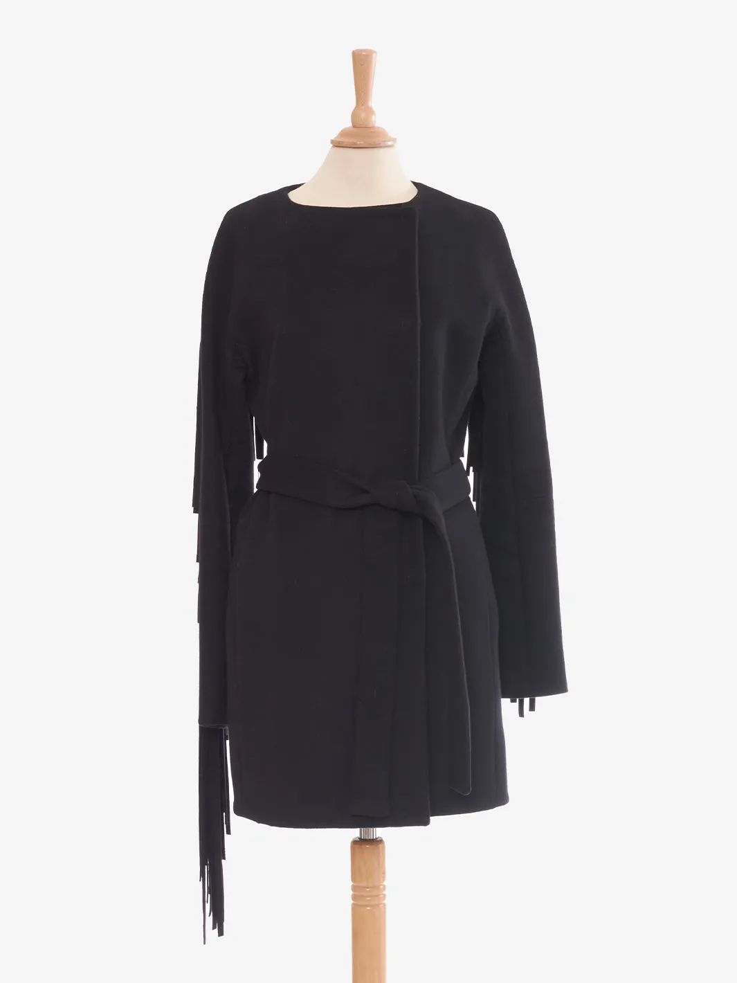 Vionnet Coat with bangs and belt