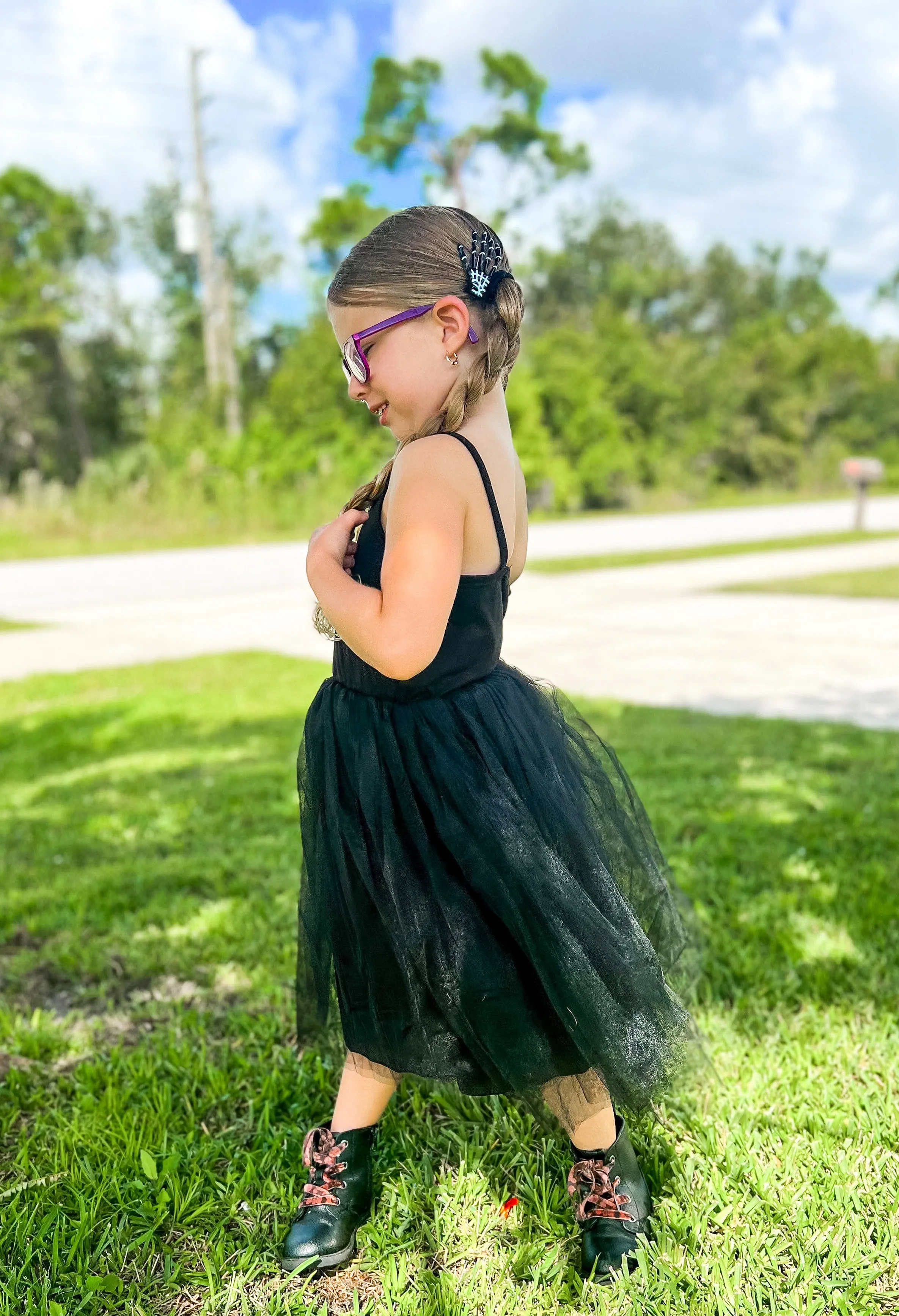 Wednesday vibes tutu dress