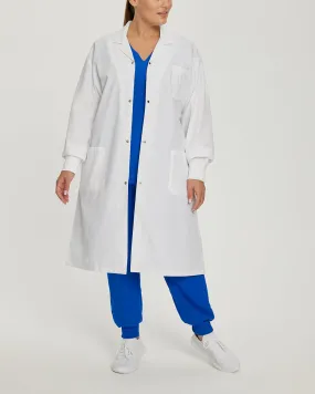 White Cross Unisex LABCOAT WITH RIB CUFF