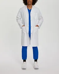 White Cross Unisex LABCOAT WITH RIB CUFF